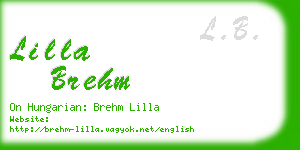 lilla brehm business card